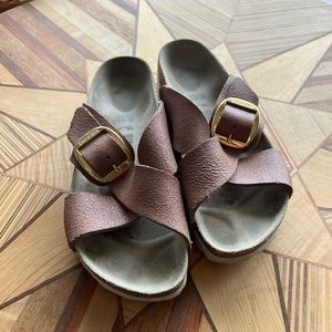 Birkenstock Sienna Big Buckle in Cognac size 39 / US 8